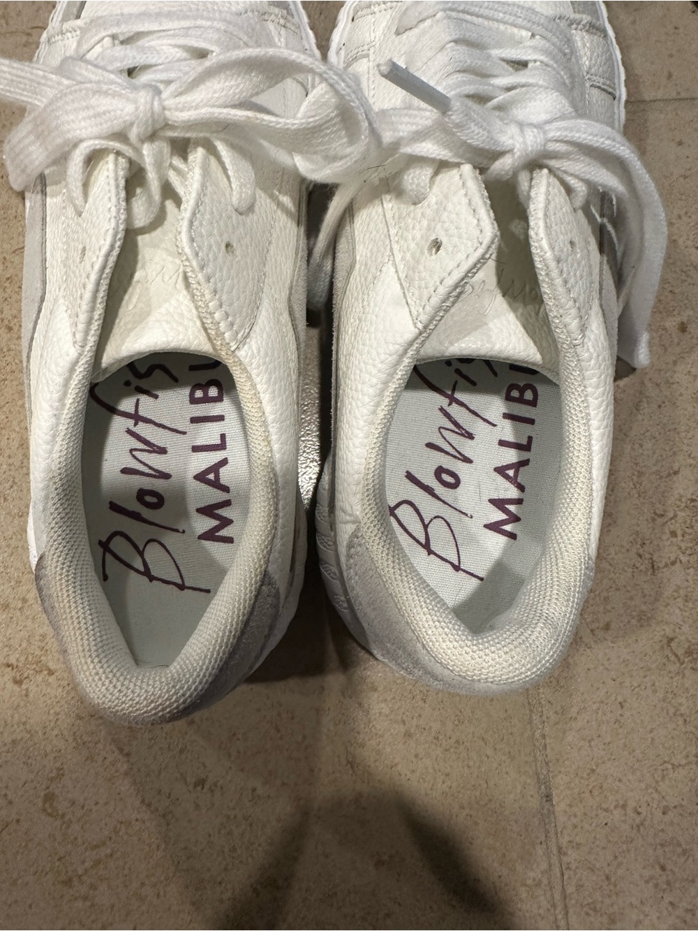 White Women's Low-Top Canvas Sneakers - Picture 5 of 6